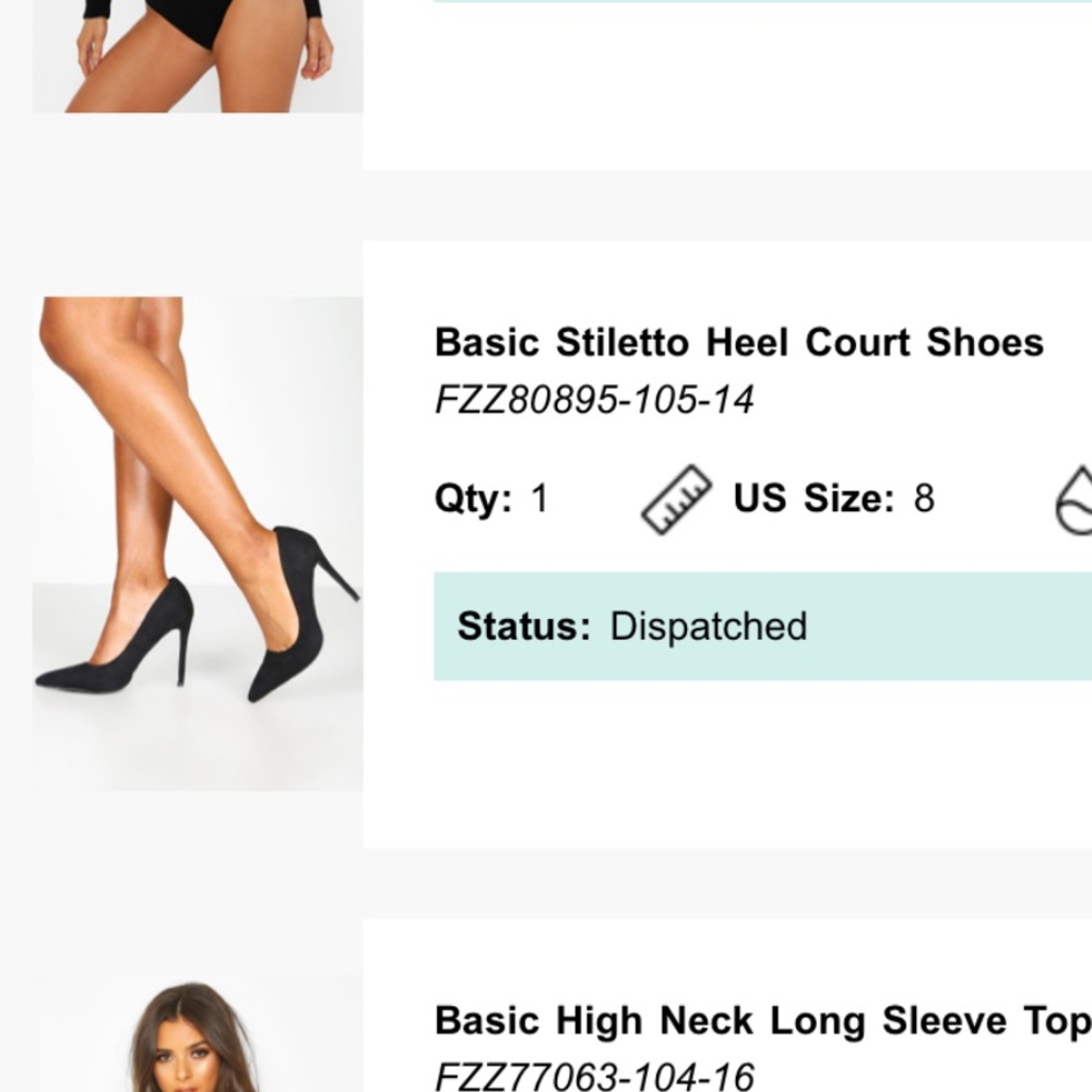 Black stiletto heel court shoes